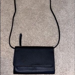 Black cross body purse